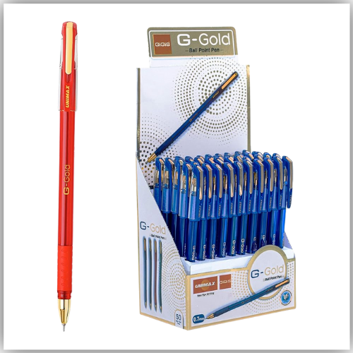 GIGIS G-Gold 0.7mm Ballpoint Pen 1 x 50 Pcs Box (RED)