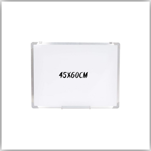 Magnetic Whiteboard with movable tray Aluminum frame 45cm x 60cm
