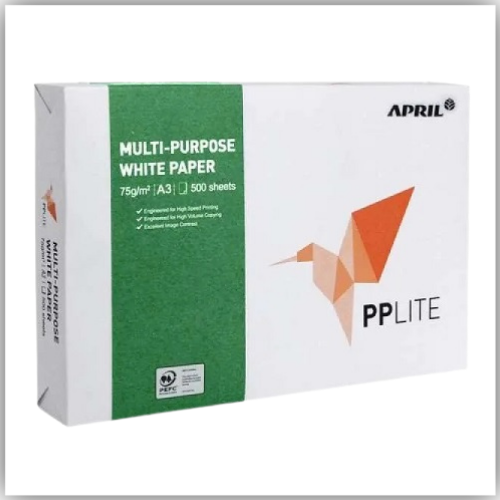 PP Lite Photocopy Paper, A3 Size, 80 gsm, 500 Sheets / Ream