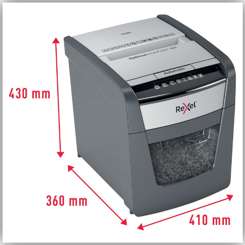 Rexel Optimum AutoFeed+ 50X Automatic Cross Cut Paper Shredder