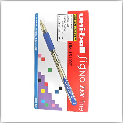 Uni-Ball Signo DX Tip 0.7mm Gel Rollerball Pens -12pk (Black, MI-UM151-BL)