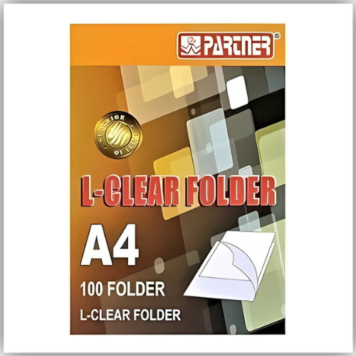 L Shape Clear Folder 100 Pcs / Box