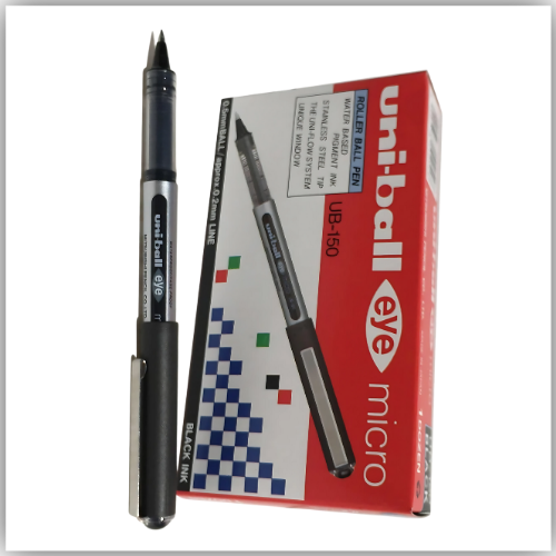 Uni-Ball Eye Micro DX UB-150 Tip Roller Pen 12-Pieces, black