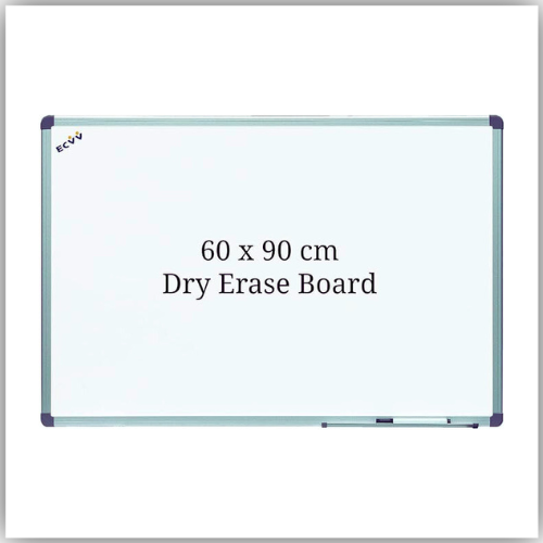 Magnetic Whiteboard 60X90cm, Wall Mounted White Board with Pen Tray