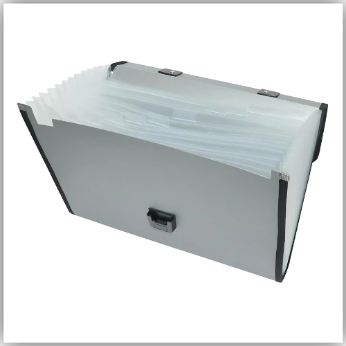 Expanding File Metalic, 13 Pockets, F/S (210 X 330MM), Silver (FSPG1306SL)