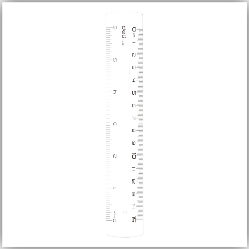 Plastic Ruler 15 cm, Clear
