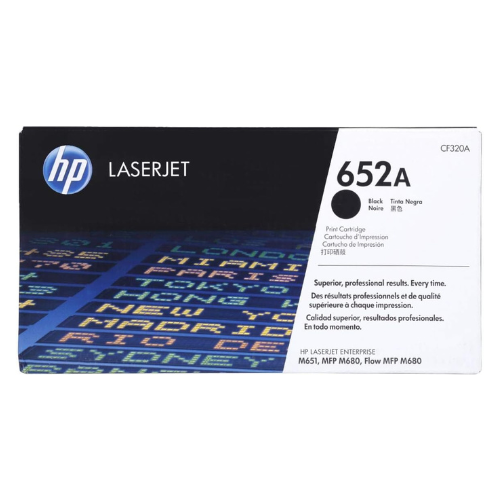 HP 652A Black Original LaserJet Toner Cartridge (CF320A)