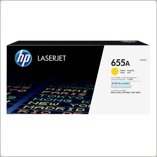 HP 655A Yellow Original LaserJet Toner Cartridge (CF452A)