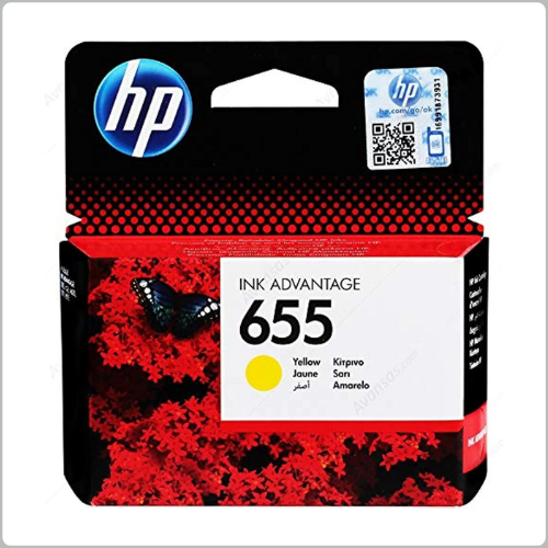 HP 655 Yellow Ink Cartridge (CZ112AE)