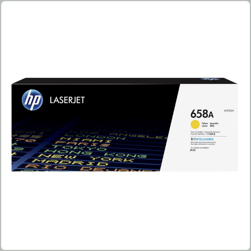 HP 658A Yellow Original LaserJet Toner Cartridge, W2002A
