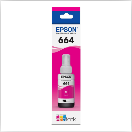 Epson 664 EcoTank Ink Bottle - 70ml, Magenta