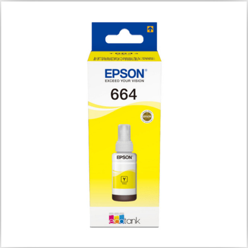 Epson 664 EcoTank Ink Bottle - 70ml, Yellow