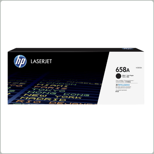 HP 658A Black Original LaserJet Toner Cartridge,W2000A