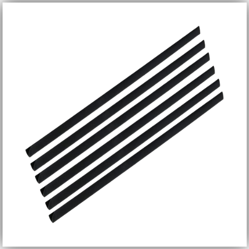FIS Plastic Sliding Bar 3mm, 30 Sheets Capacity, Black Color, Box of 100 Pcs. - FSPG03-BK