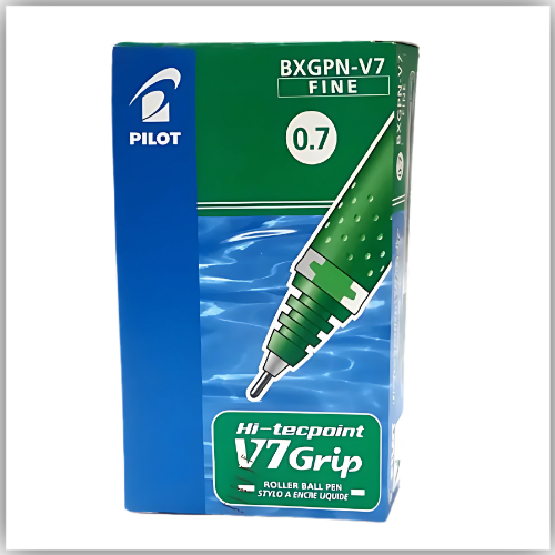 Pilot Hi-Tech Roller Pen, 0.7 mm Size, GREEN