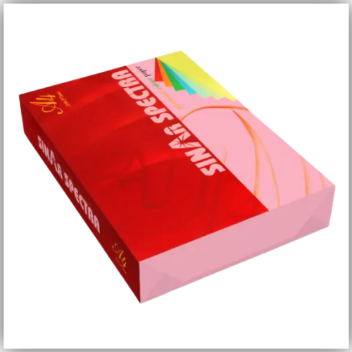 A4 PHOTOCOPY PAPER PINK COLOUR 80GSM SINAR SPECTRA PKT OF 500