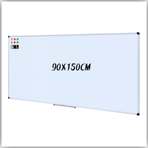 Magnetic Whiteboard 90X150cm, Wall Mounted White Board with Pen Tray