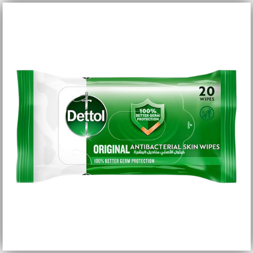 Dettol Anti-Bacterial Wet Wipes, Original, 10 Wipes/Pack