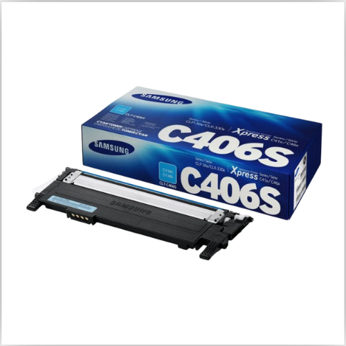 Samsung CLT-C406S Cyan Toner Cartridge
