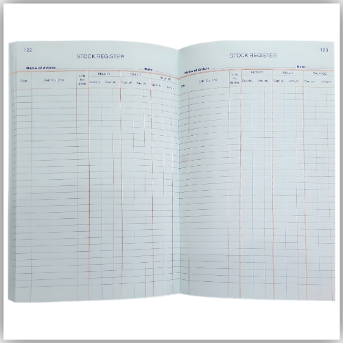 Stock Register 6Q 210 X 330mm(FC)  FSCLSTOCK6Q