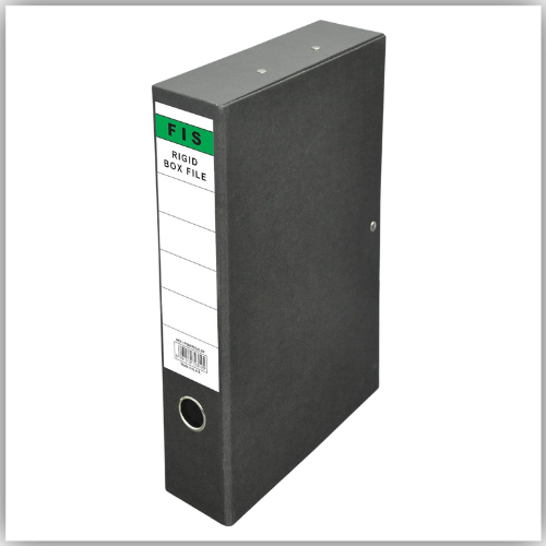 Box File FIS® Laminated Rigid , Foolscap Size(210x330mm), 8cm Spine Size