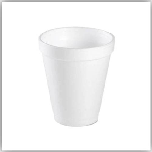 Foam Cups  White for Coffee and Tea, 6oz, 25cups-pack